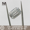 6.53CT E VS1 Diamanti da laboratorio artificiali smeraldo Brillantezza certificata IGI丨Messigems CVD LG608300155