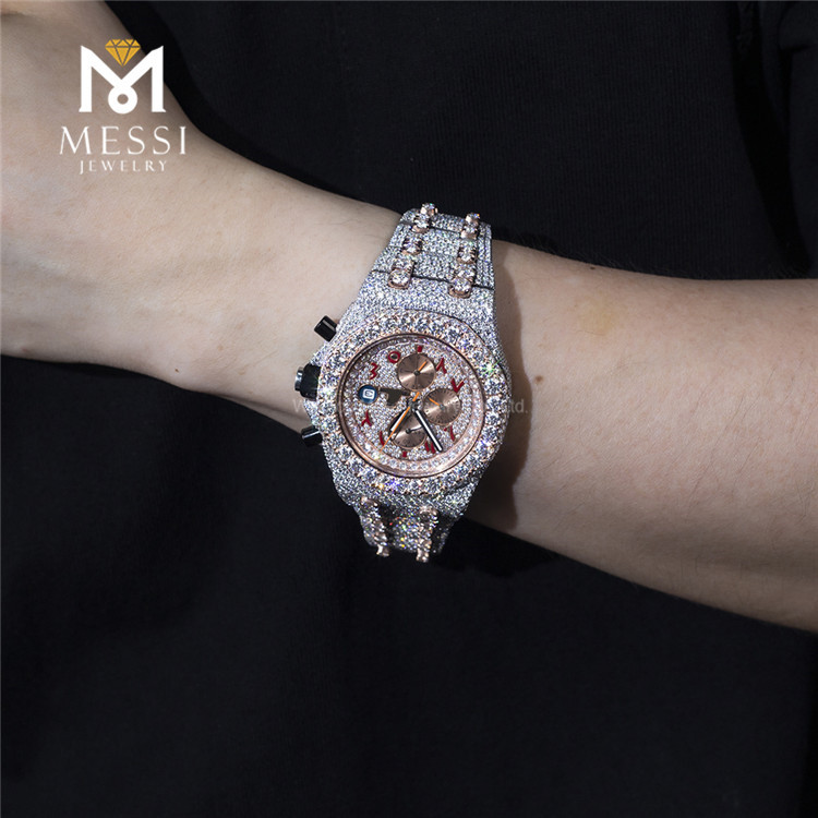 orologio moissanite economico da uomo