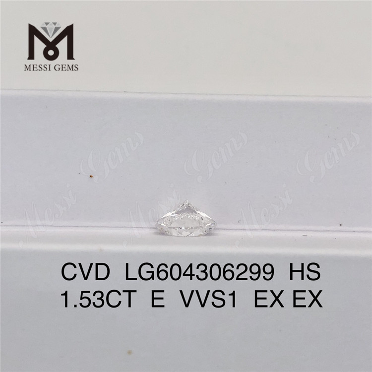 1.53CT E VVS1 HS diamante cvd coltivato in laboratorio Eccellenza all\'ingrosso丨Messigems LG604306299 