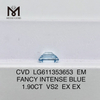 1.90CT VS2 EM FANCY INTENSE BLUE diamanti sfusi coltivati ​​in laboratorio all\'ingrosso丨Messigems CVD LG611353653 