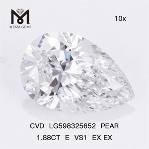 1.88CT E VS1 EX EX PEAR Lab Diamanti Purezza e brillantezza senza pari CVD LG598325652丨Messigems