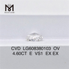 Perfezione ottica del diamante certificato IGI da 4,6 ct E VS1 OV CVD丨Messigems LG608380103
