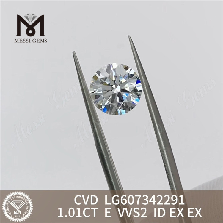 Diamante coltivato in laboratorio 1.01CT E VVS2 CVD per gioielli personalizzati丨Messigems LG607342291 