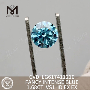 Diamanti sintetici 2.01CT VS1 FANCY INTENSE BLUE in vendita丨Messigems CVD LG617411211