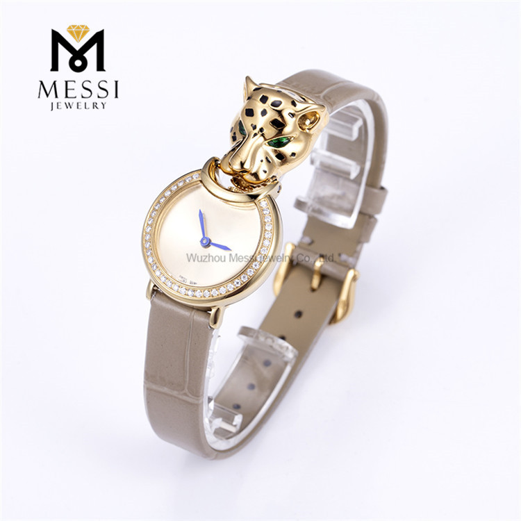 Caratteristici orologi Leopard Moissanite da donna