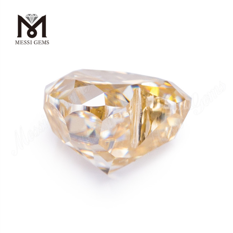 9 * 9mm Cuore sciolto moisanite diamante M-Giallo produttore di pietra moissanite