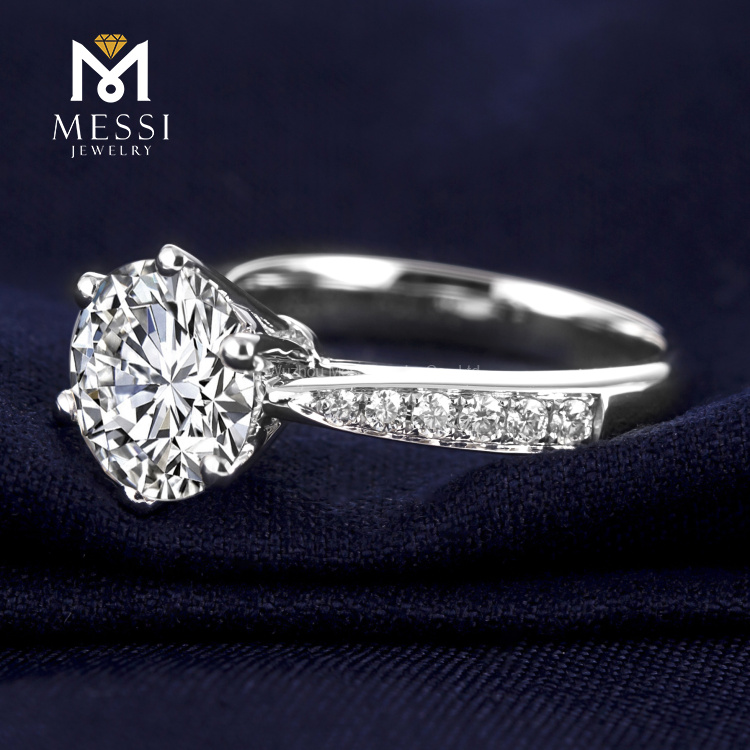 3 Anello in oro Carat Moissanite per le donne