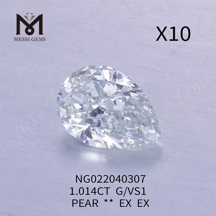 1.014 carati Diamante pera coltivato in laboratorio sciolto all'ingrosso G VS1