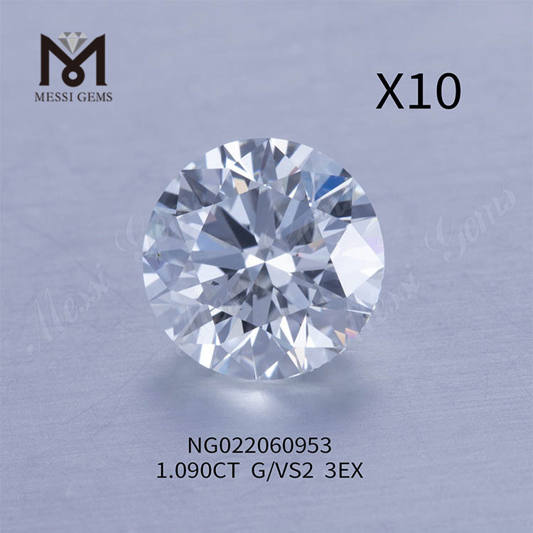 1.090ct G Diamanti coltivati ​​in laboratorio sciolti all'ingrosso VS2 EX