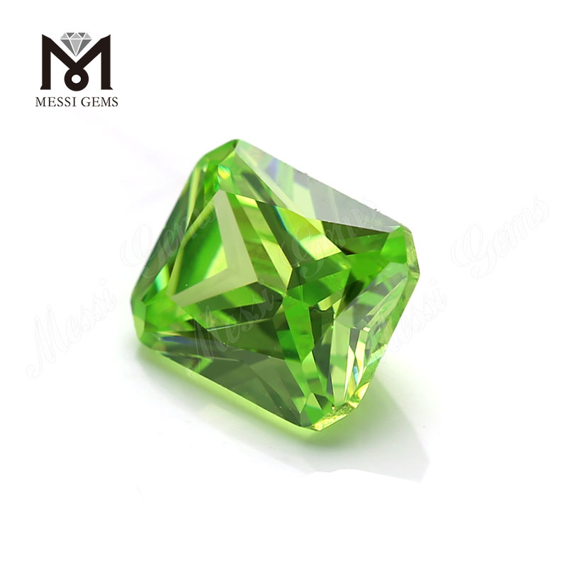 fabbrica verde mela ottagono sytnetic cubic zirconia sciolto cz pietra