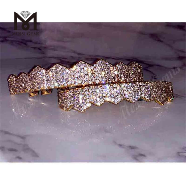 Grillz per denti in oro 18k Grillz per denti di diamante Moissanite