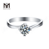 Anelli in argento sterling 925 da matrimonio con diamante moissanite da 1 carato minimalista Messi Jewelry