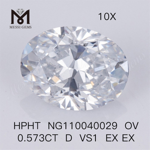 Diamante HPHT OV 0,573CT OV D EX EX VS1 Lab