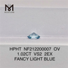 NF212200007 OV 1.02CT VS2 2EX FANCY LIGHT BLUE HPHT diamante On Sale