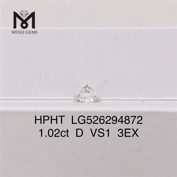 Diamante sintetico HPHT da 1,02 ct D VS1 3EX Prezzo di fabbrica del diamante sintetico