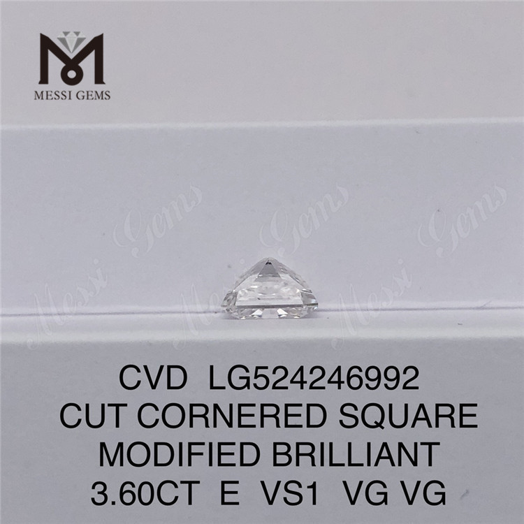 3.60CT CVD SQ E VS1 VG Negozio di diamanti da laboratorio VG Prezzo di fabbrica