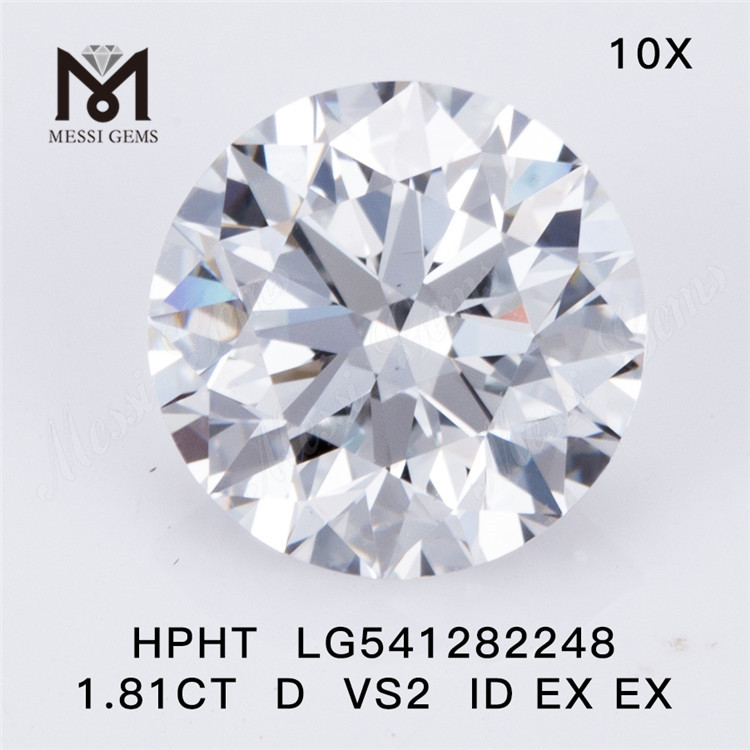 1,81 ct D VS2 IDEAL Prezzo produttore di diamanti rotondi coltivati ​​in laboratorio