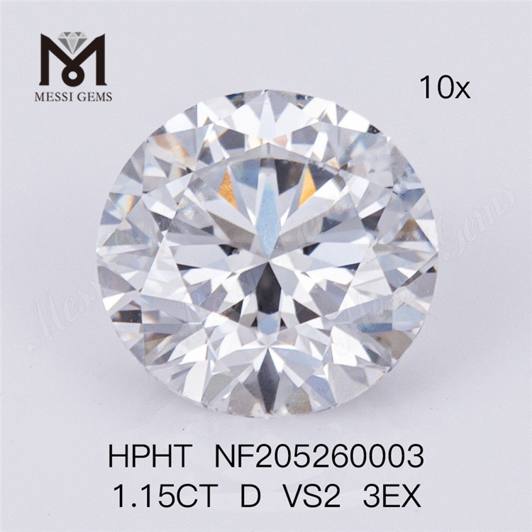 1.15 Carati D VS2 3EX Prezzo di fabbrica Sciolto Rotondo Brillante I migliori diamanti creati in laboratorio online
