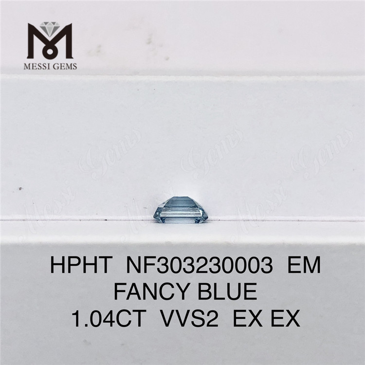 1.04CT FANCY BLUE VVS2 EX EX EM diamanti creati in laboratorio all\'ingrosso HPHT NF303230003