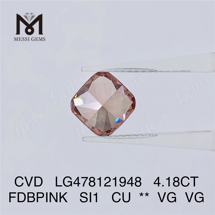 4.18CT FDBPINK SI1 CU diamanti taglio cvd all\'ingrosso LG478121948