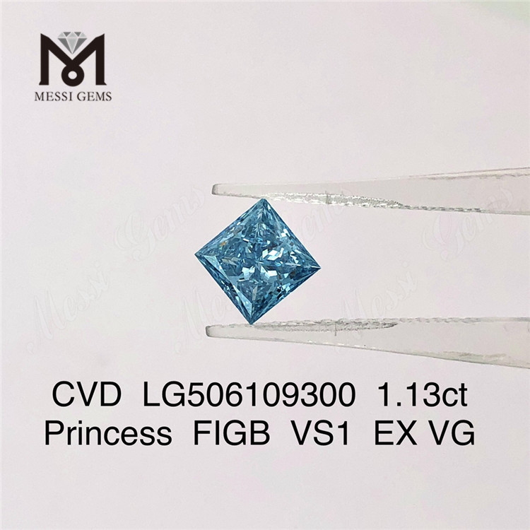 Diamante Princess FIGB VS1 EX VG da 1,13 carati CVD LG506109300 coltivato in laboratorio