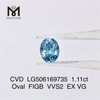 1,11ct 7,75X5,94X3,62MM Diamanti da laboratorio a taglio ovale VVS2