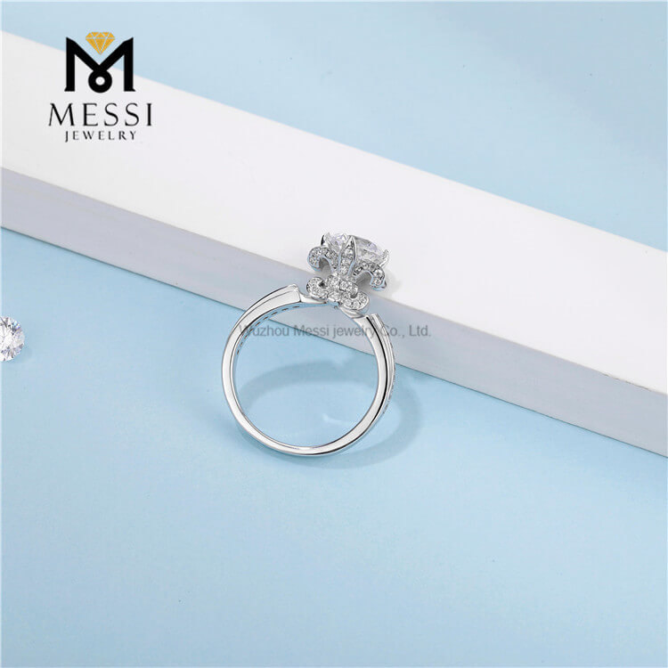 anelli di moda gioielli DEF moissanite anello in argento sterling 925