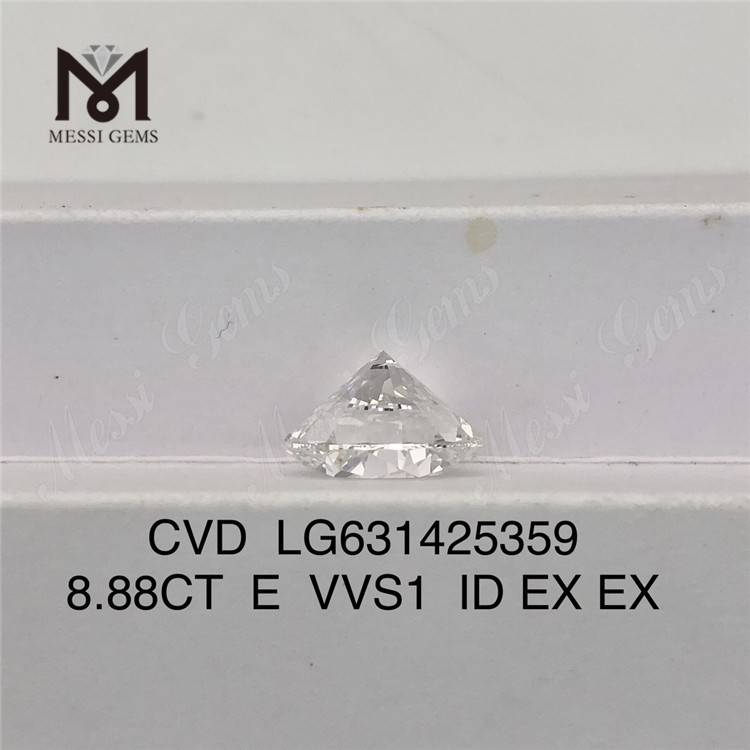 8.88CT E VVS1 ID diamanti coltivati ​​in laboratorio CVD LG631425359丨Messigems 