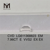 7.96CT E VVS2 taglio smeraldo il laboratorio di diamanti CVD LG611368823丨Messigems \t