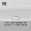 10.57CT EM F VVS2 CVD realizzato in diamante di laboratorio LG611399208丨Messigems \t