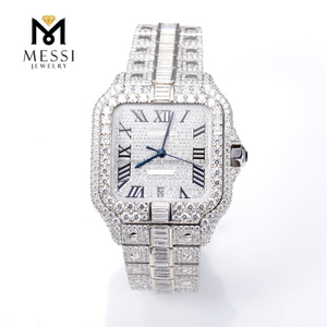 Orologi alla moda economici Moissanite Watch prezzo all'ingrosso