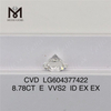 8.78CT E VVS2 ID vvs cvd diamante per designer LG604377422丨Messigems