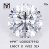 1.06CT D VVS2 3EX diamanti hthp HPHT LG593376743