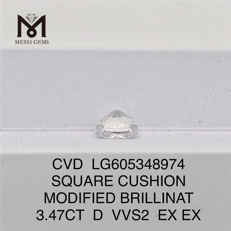 CUSCINO VVS2 da 3,47 CT Diamanti certificati IGI VVS svela lo scintillio della qualità VVS丨Messigems LG605348974 