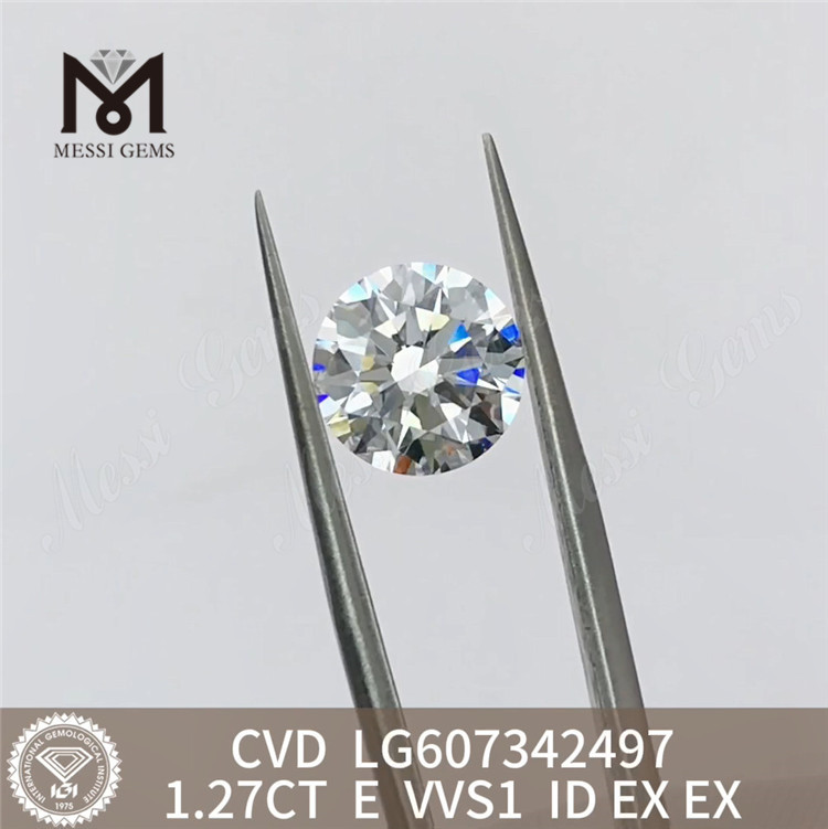 1.27CT E VVS1 diamante sintetico da 1 carato CVD Diamanti per splendide creazioni di gioielli丨Messigems LG607342497