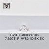7.39CT F Diamanti simulati VVS Acquista online Il nostro vasto inventario di diamanti IGI丨Messigems LG608380106
