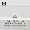 1.08CT VS2 FANCY INTENSE BLUE diamanti colorati creati in laboratorio丨Messigems CVD LG617411205