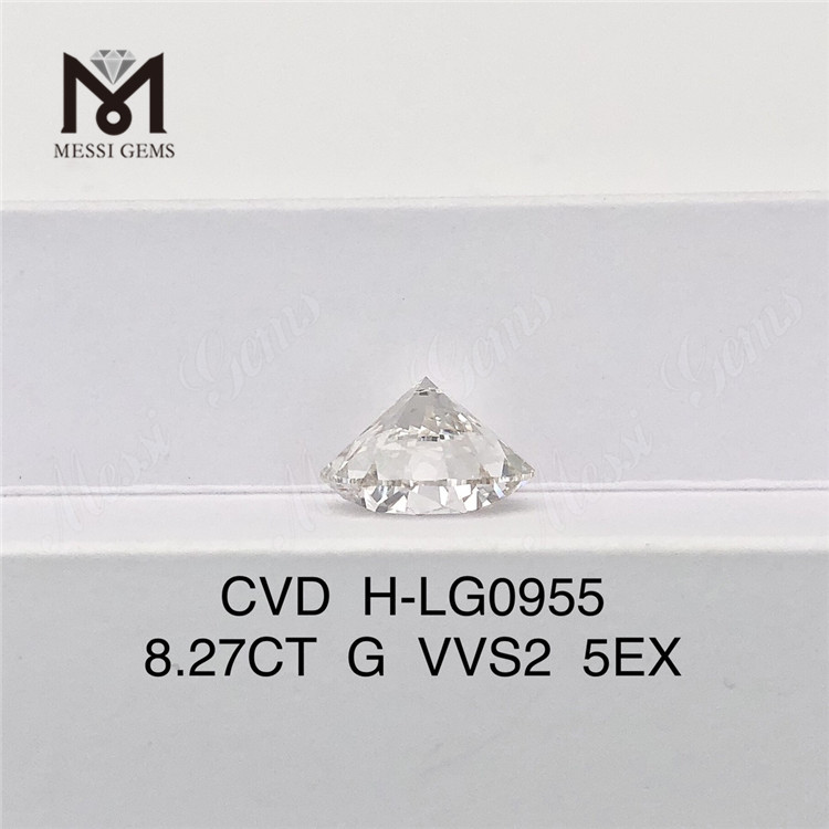 I diamanti 8.27CT G VVS2 ID EX EX CVD potenziano la tua attività di gioielleria LG602336106丨Messigems